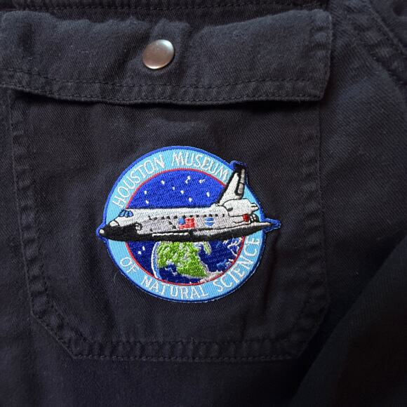 Custom Uniqlo Black Utility Shirt with Alien, NASA & Big Bear Women’s/Unisex M - Picture 4 of 11